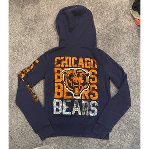 VS PINK Chicago Bears Bling Zip Up Hoodie